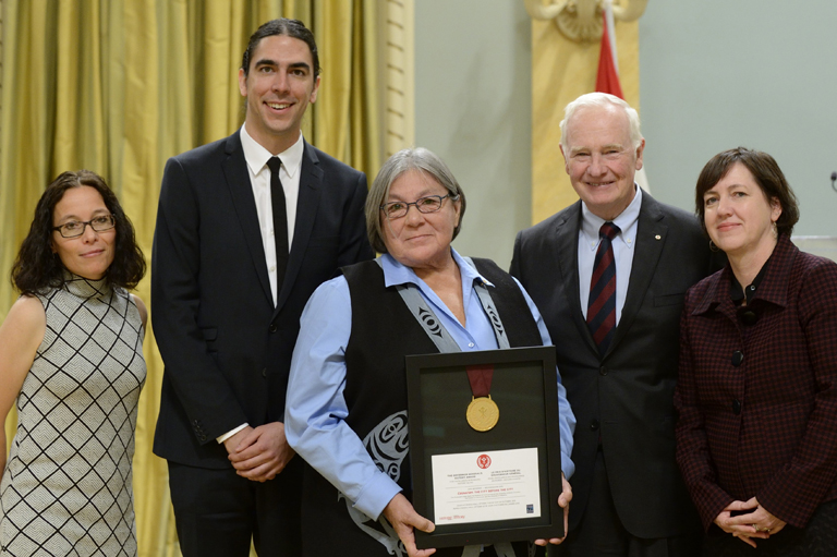 La cérémonie de remise du prix pour les musées à Rideau Hall, Ottawa, 2015.