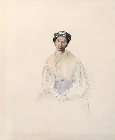 illustration couleur femme noire